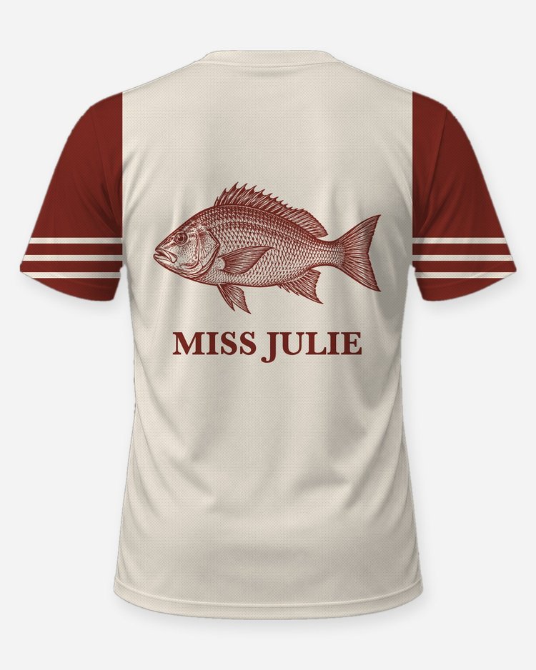 Custom Boat Name Red Snapper Offshore Fishing Shirt - back