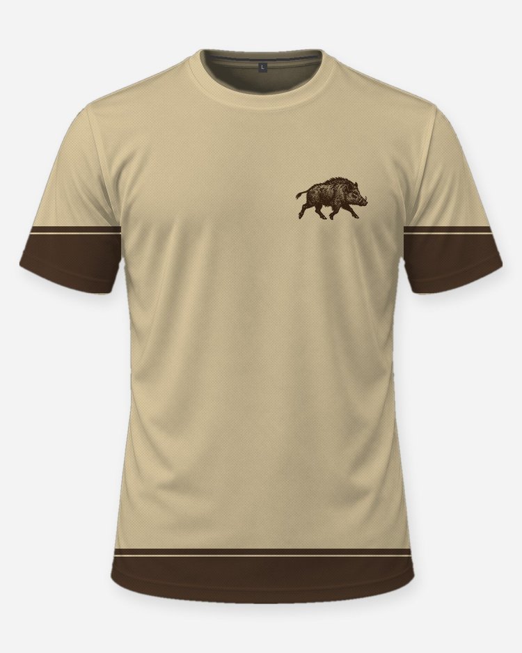 Custom Family Name Wild Hog Crew Hunting Shirt - front