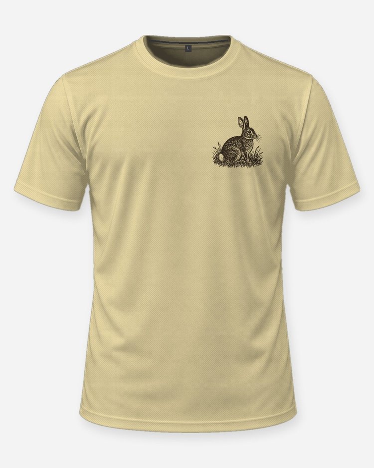 Custom Kid Name First Hunt Cottontail Rabbit Shirt - front