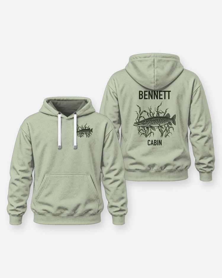 Custom Family Name Northern Pike Cabin Fishing Shirt - Hoodie