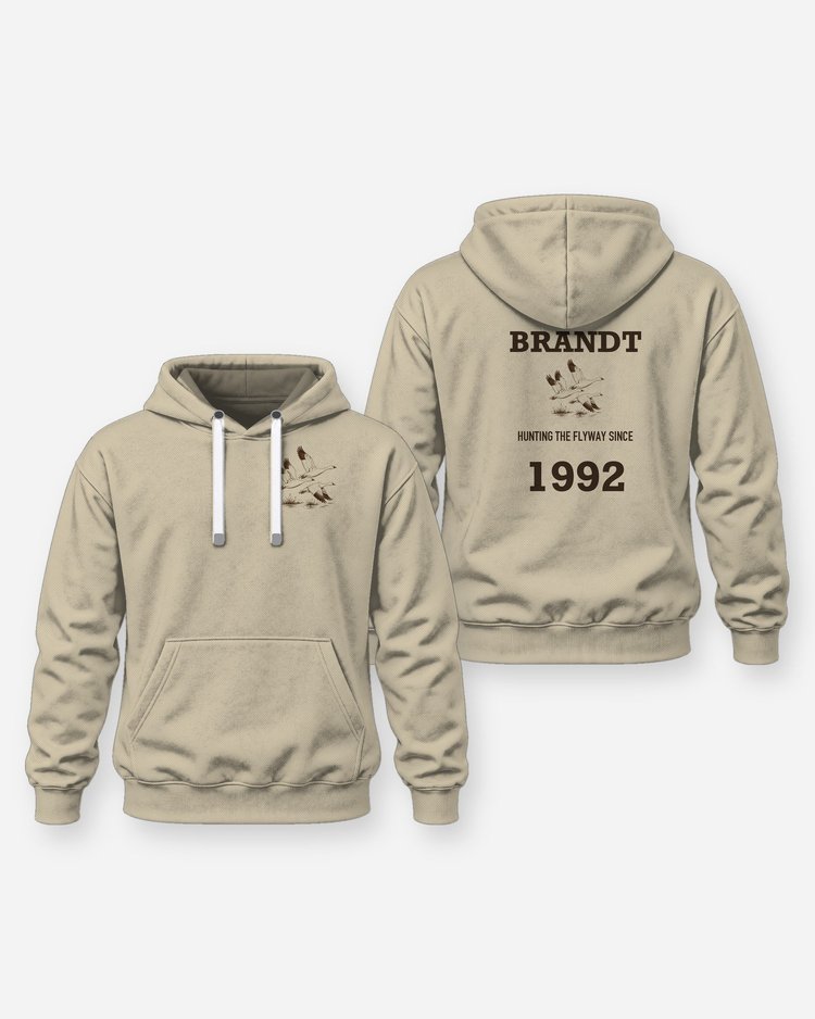 Custom Name And Year Hunting The Flyway Snow Goose Shirt - Hoodie
