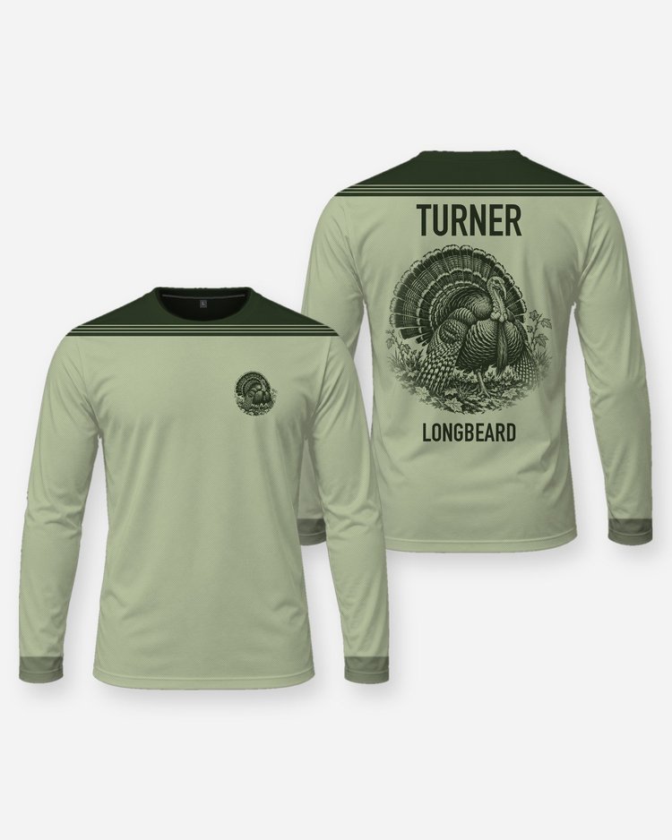 Custom Name Longbeard Wild Turkey Strut Shirt - Long Sleeve