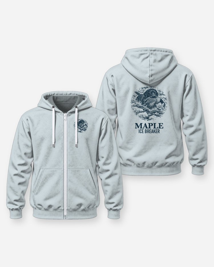 Custom Dog Name Lab Goose Retrieve Ice Breaker Shirt - Zip Hoodie
