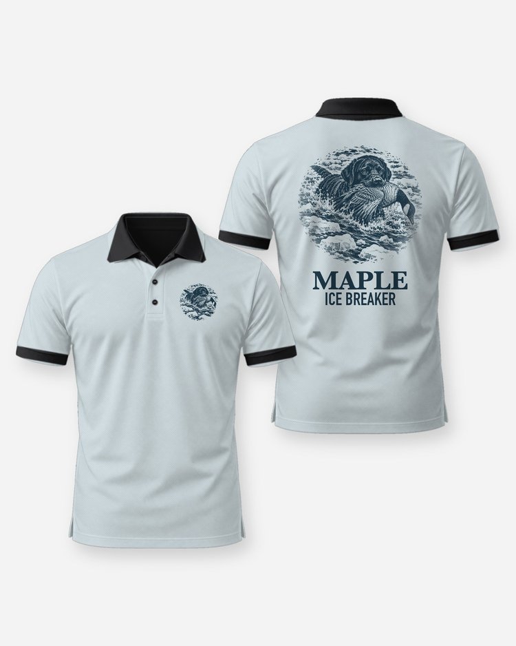 Custom Dog Name Lab Goose Retrieve Ice Breaker Shirt - Polo