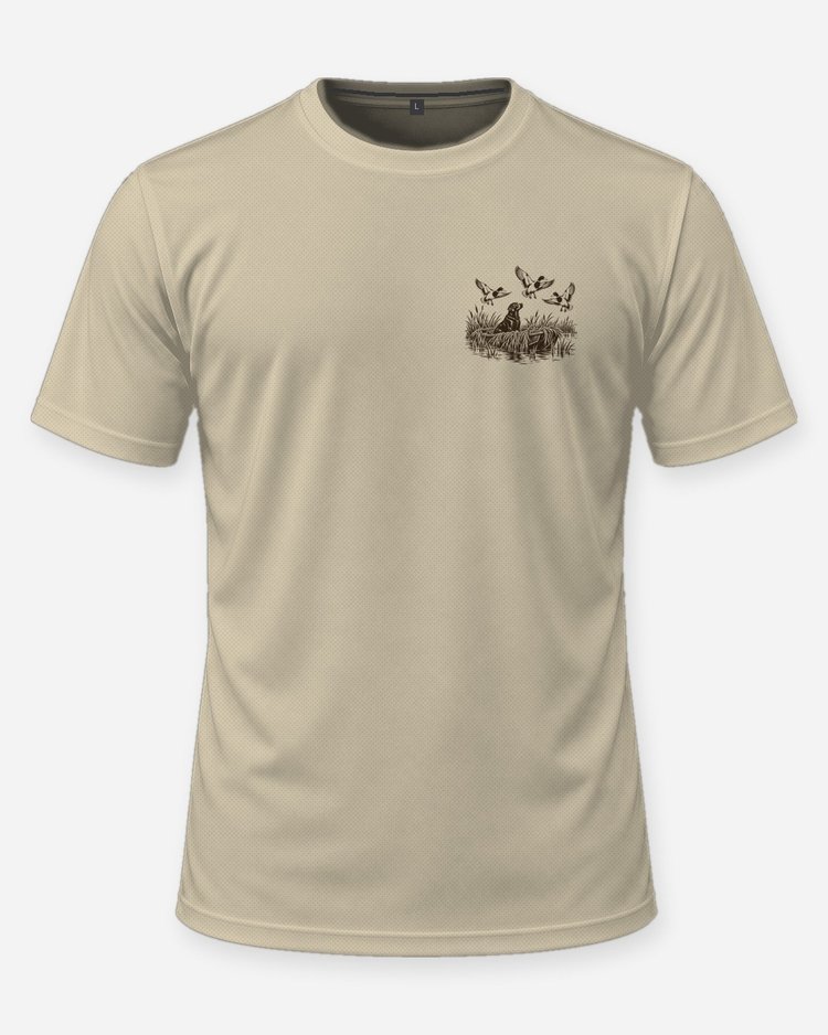 Custom Name And Year In The Blind Since Black Lab Duck Shirt - front