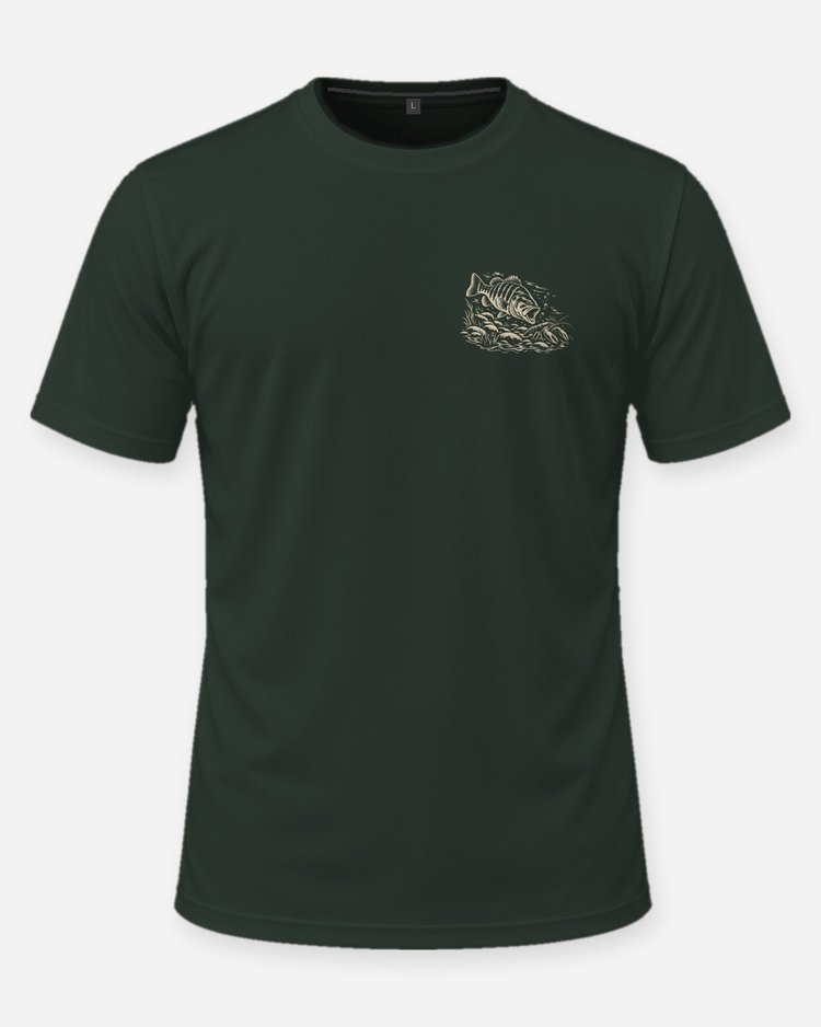 Custom Name Smallie Waters Smallmouth Bass Woodcut Shirt - front