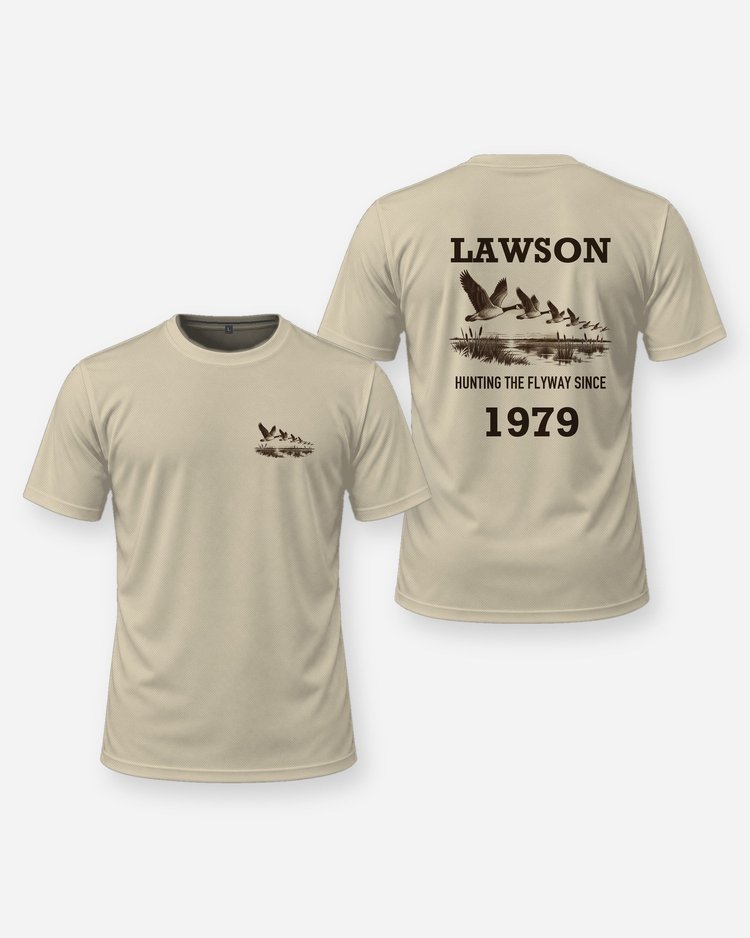 Custom Name And Year Hunting The Flyway Since Canada Goose Shirt - front and back