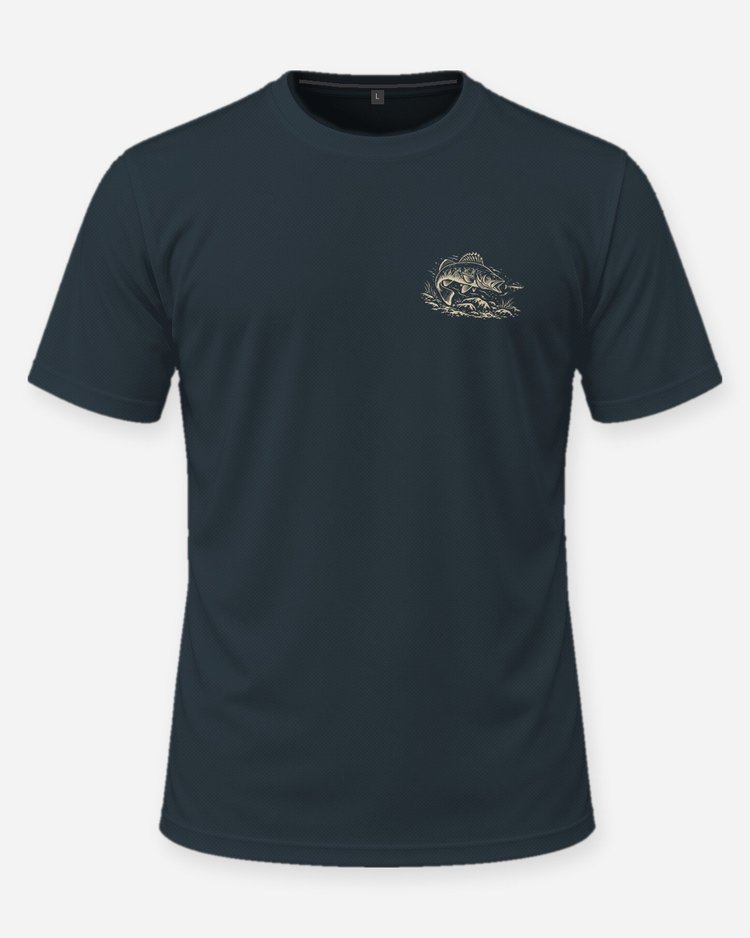 Custom Name And Year Chasing Walleye Since Woodcut Fishing Shirt - front