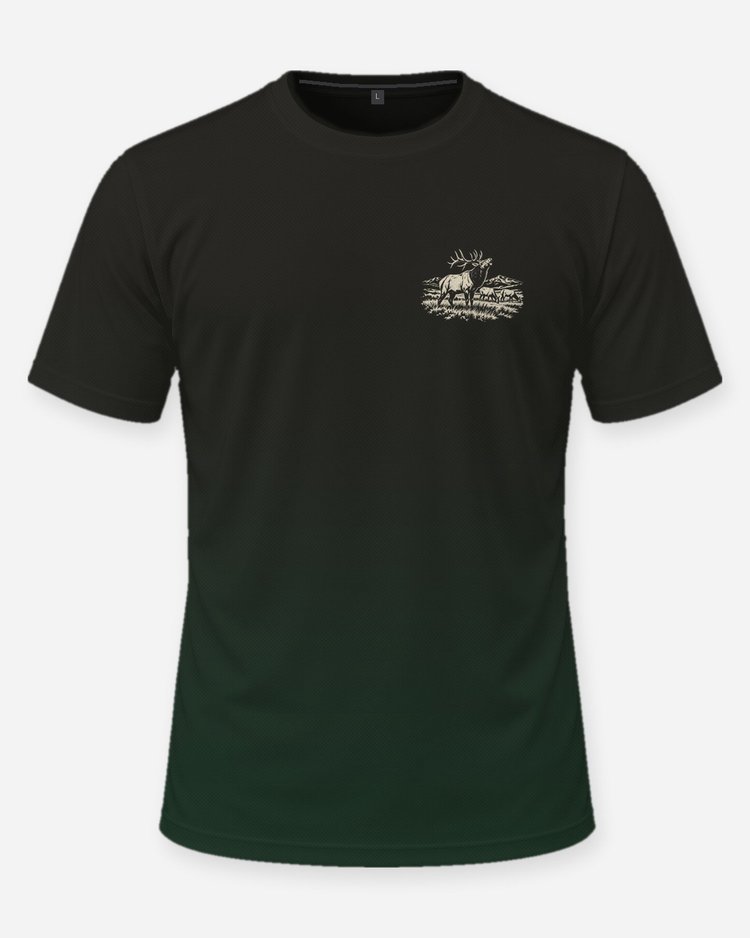Custom Family Name Bugle Season Bull Elk Woodcut Shirt - front