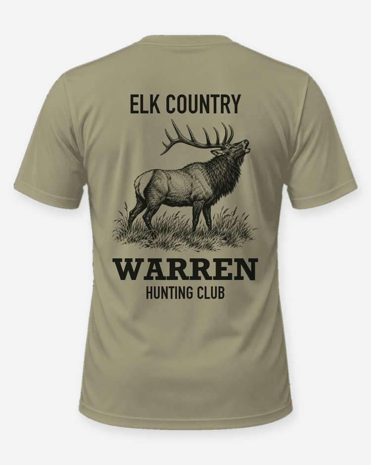 Elk Country Custom Name Hunting Club Bugling Elk Shirt - back