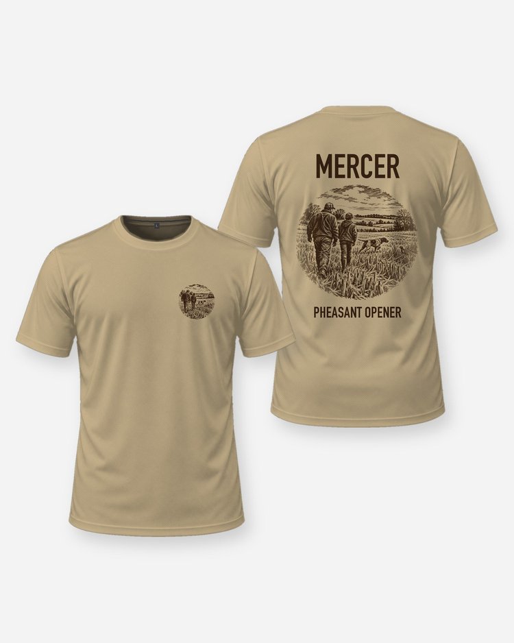Custom Family Name Pheasant Opener Hunting Shirt - front and back