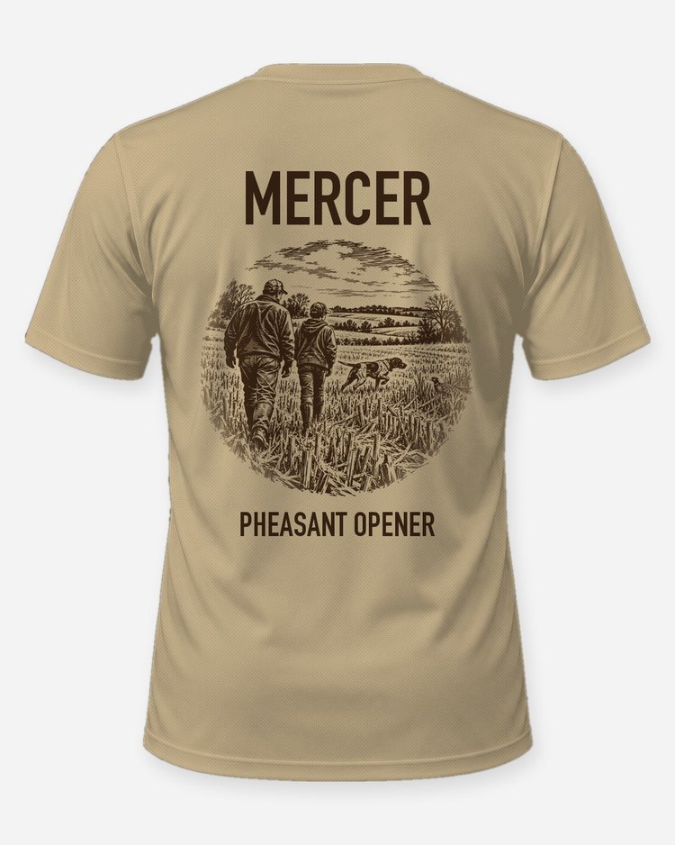 Custom Family Name Pheasant Opener Hunting Shirt - back