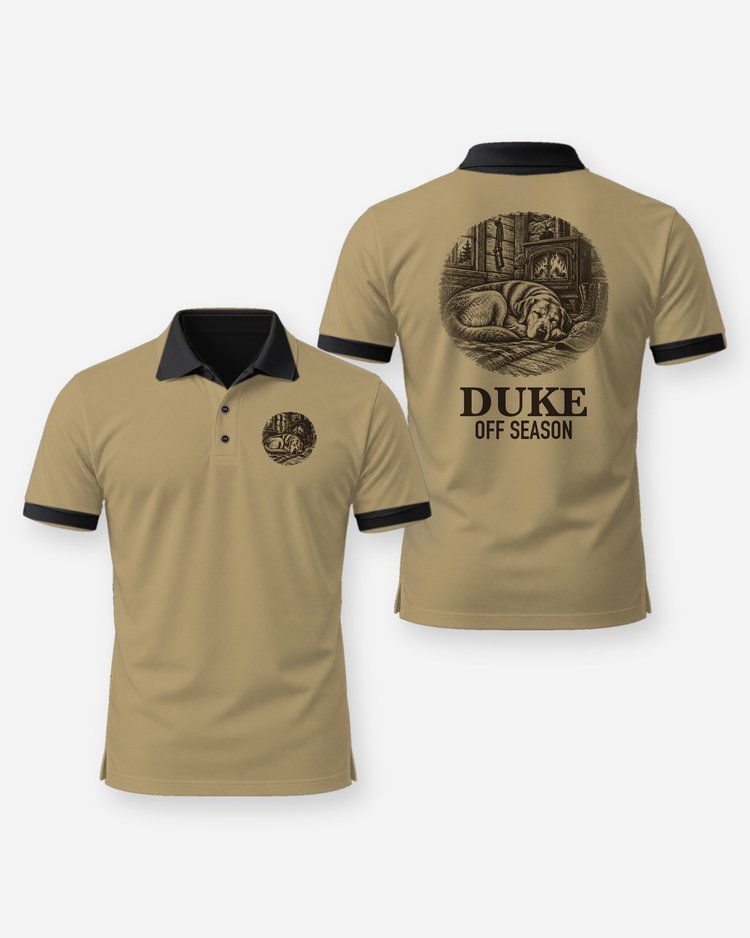 Custom Dog Name Lab Sleeping By Wood Stove Shirt - Polo