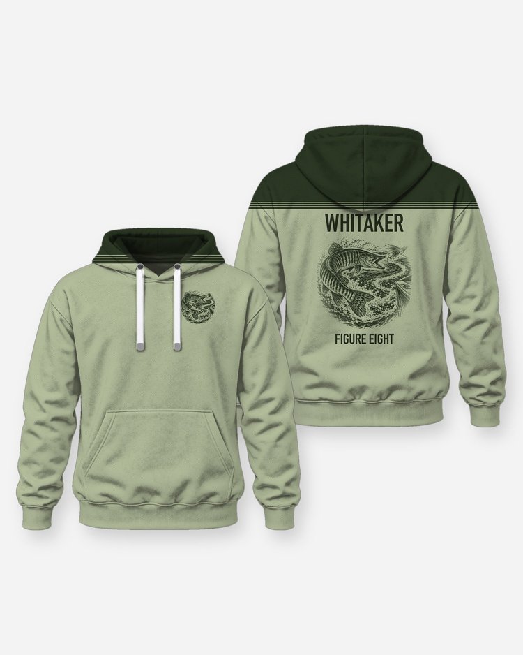 Custom Name Musky Figure Eight Fishing Shirt - Hoodie