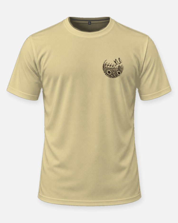 Custom Name Dove Opener Sunflower Field Hunting Shirt - front