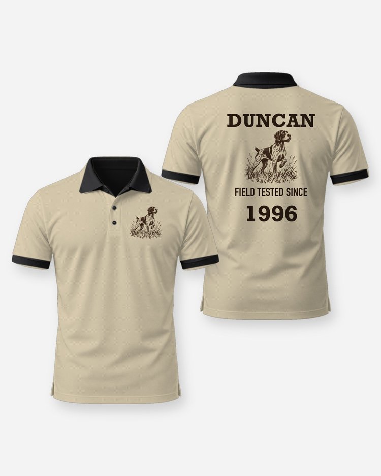 Custom Name And Year Field Tested Since Shorthaired Pointer Shirt - Polo