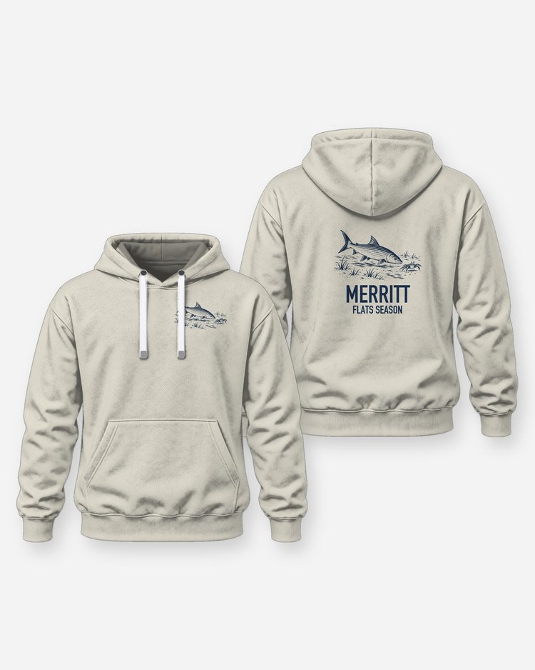Custom Family Name Flats Season Bonefish Woodcut Shirt - Hoodie