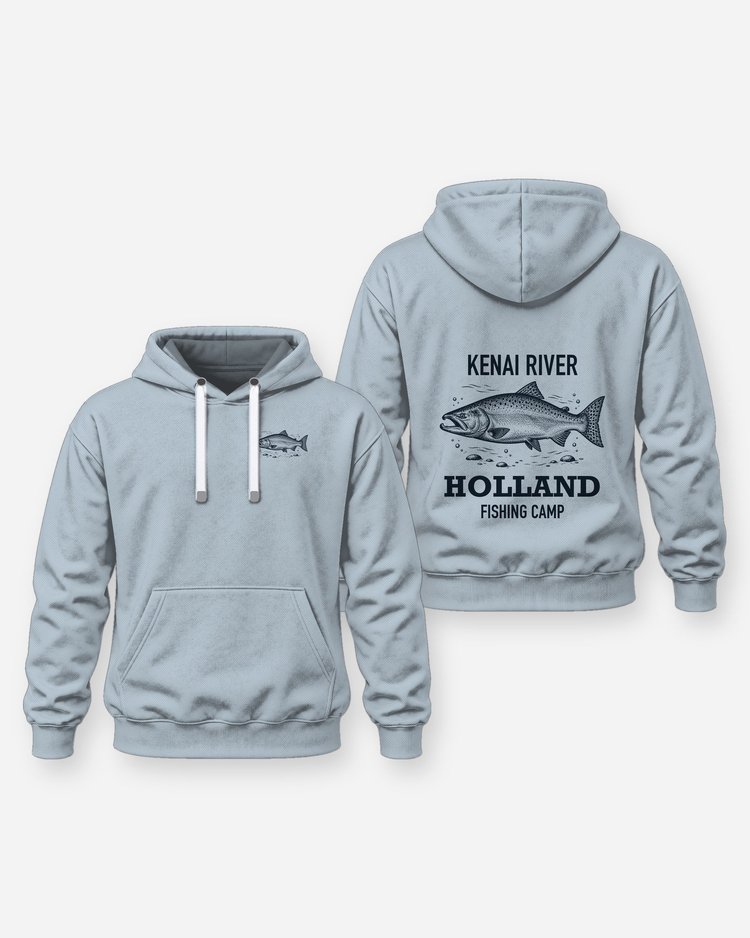 Kenai River Custom Name Fishing Camp King Salmon Shirt - Hoodie