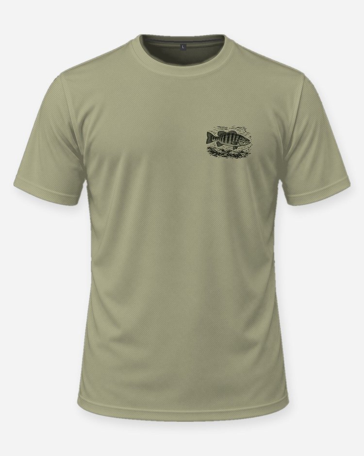 Ozarks Custom Name Fishing Team Smallmouth Woodcut Shirt - front