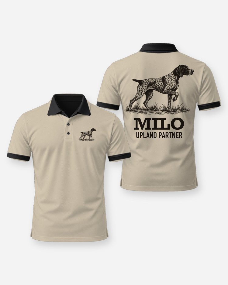 Custom Dog Name Shorthaired Pointer Upland Partner Shirt - Polo