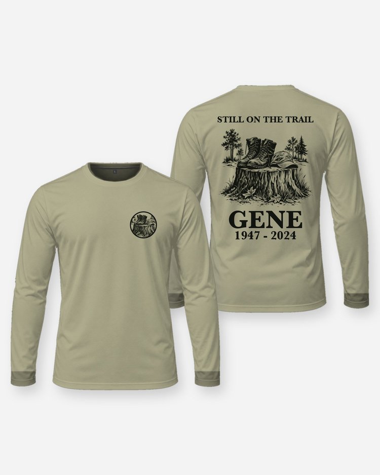 Still On The Trail Custom Name Memorial Hunting Boots Shirt - Long Sleeve