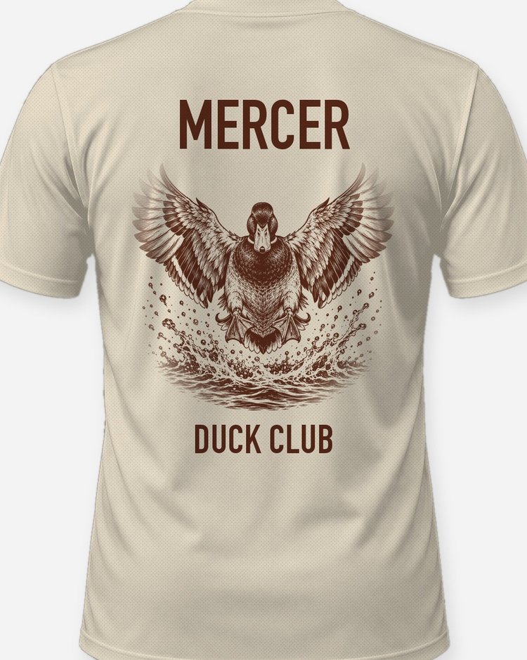 Custom Family Name Landing Duck Club Hunting Shirt - print close-up