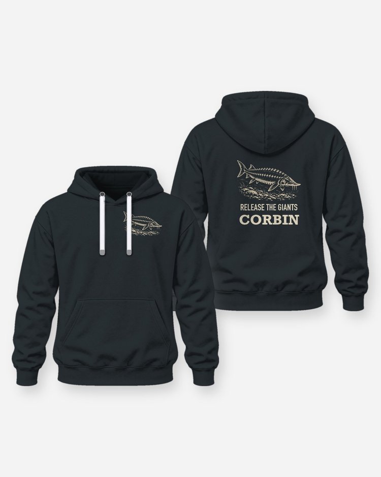 Custom Name Release The Giants Sturgeon Woodcut Shirt - Hoodie