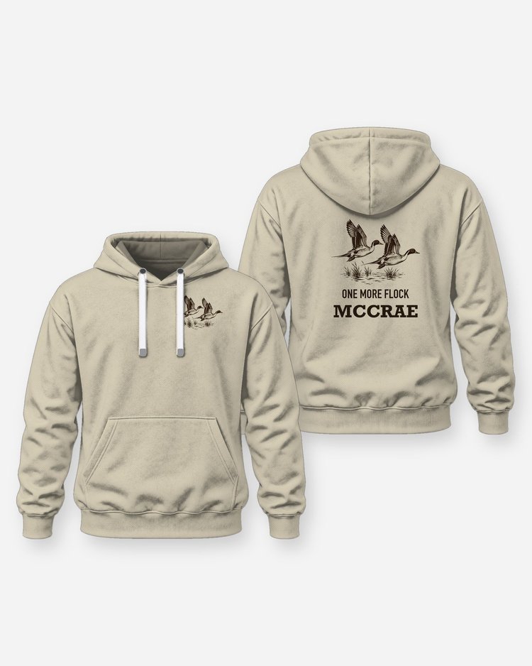 Custom Name One More Flock Pintail Drakes Woodcut Shirt - Hoodie