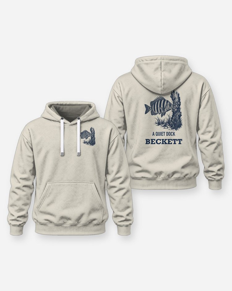Custom Name A Quiet Dock Sheepshead Piling Woodcut Shirt - Hoodie