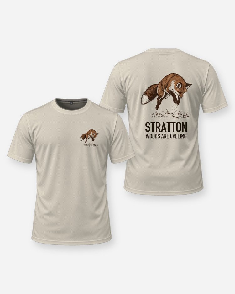 Custom Family Name Woods Are Calling Red Fox Pounce Shirt - front and back