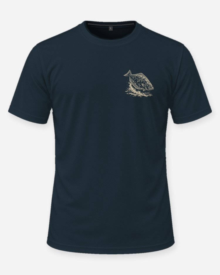 Custom Name A Bigger Cooler Pacific Halibut Woodcut Shirt - front