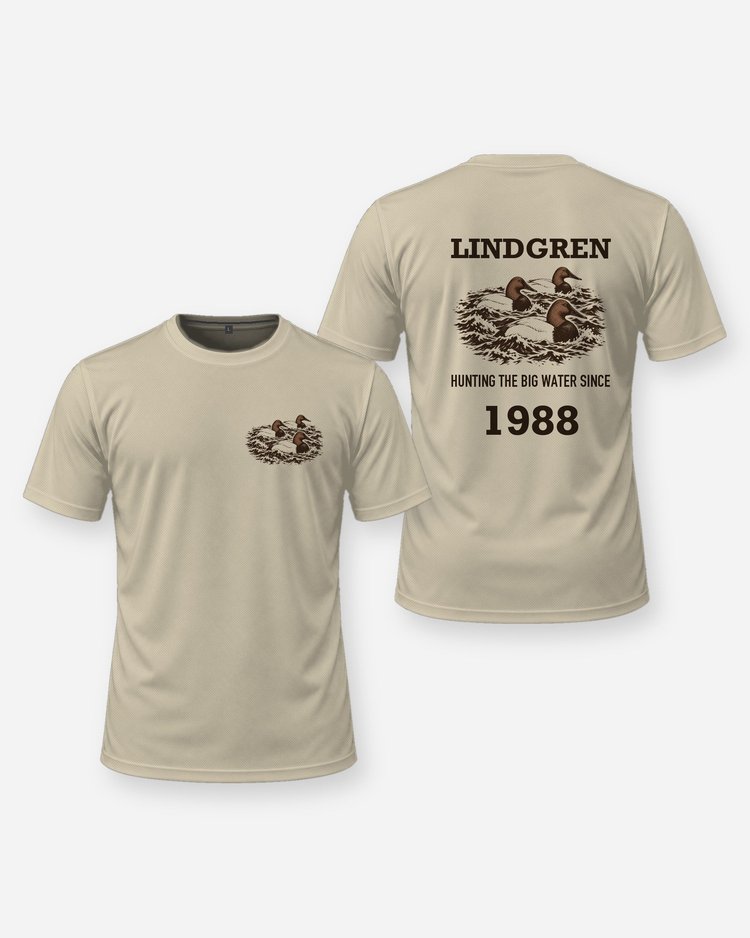 Custom Name And Year Hunting The Big Water Since Canvasback Shirt - front and back