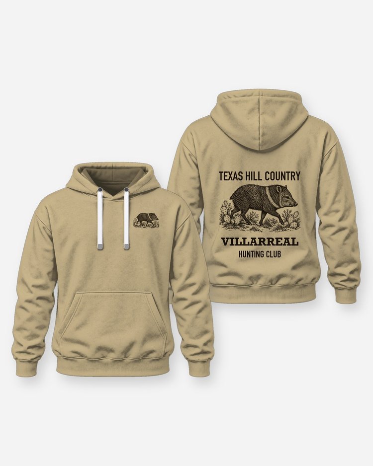 Texas Hill Country Custom Name Hunting Club Javelina Shirt - Hoodie