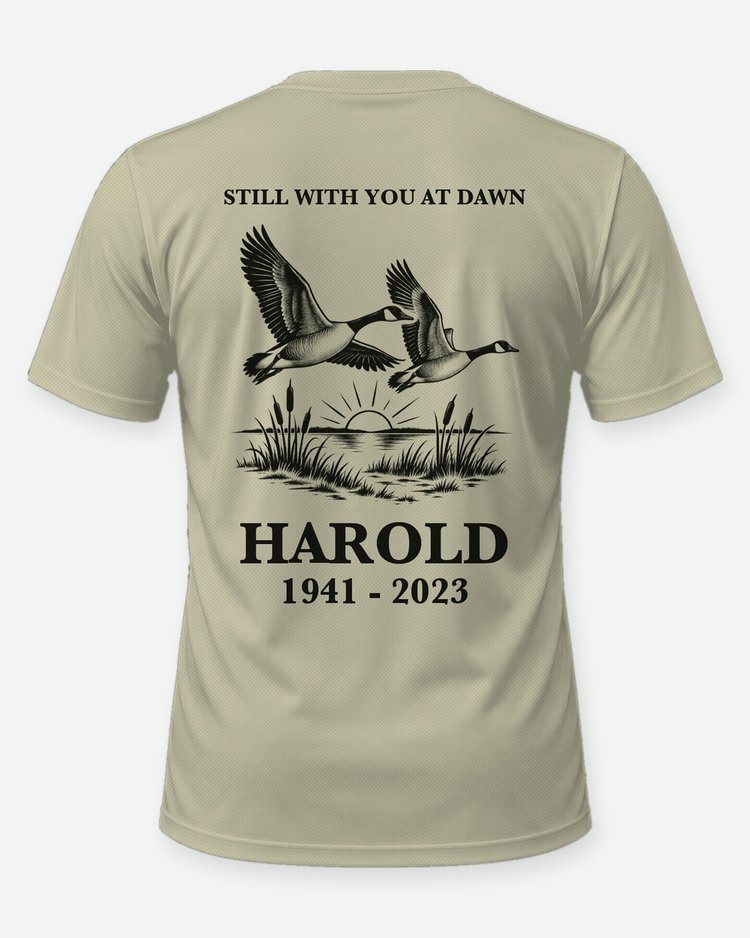 Still With You At Dawn Custom Memorial Canada Geese Shirt - back
