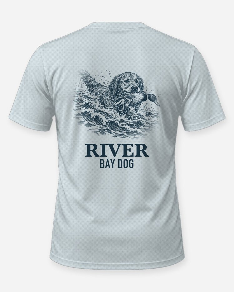 Custom Dog Name Retriever Bay Duck Hunting Shirt - back
