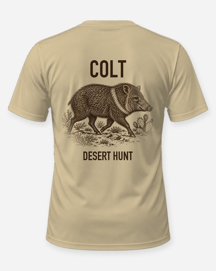 Custom Name Javelina Desert Hunt Shirt - back