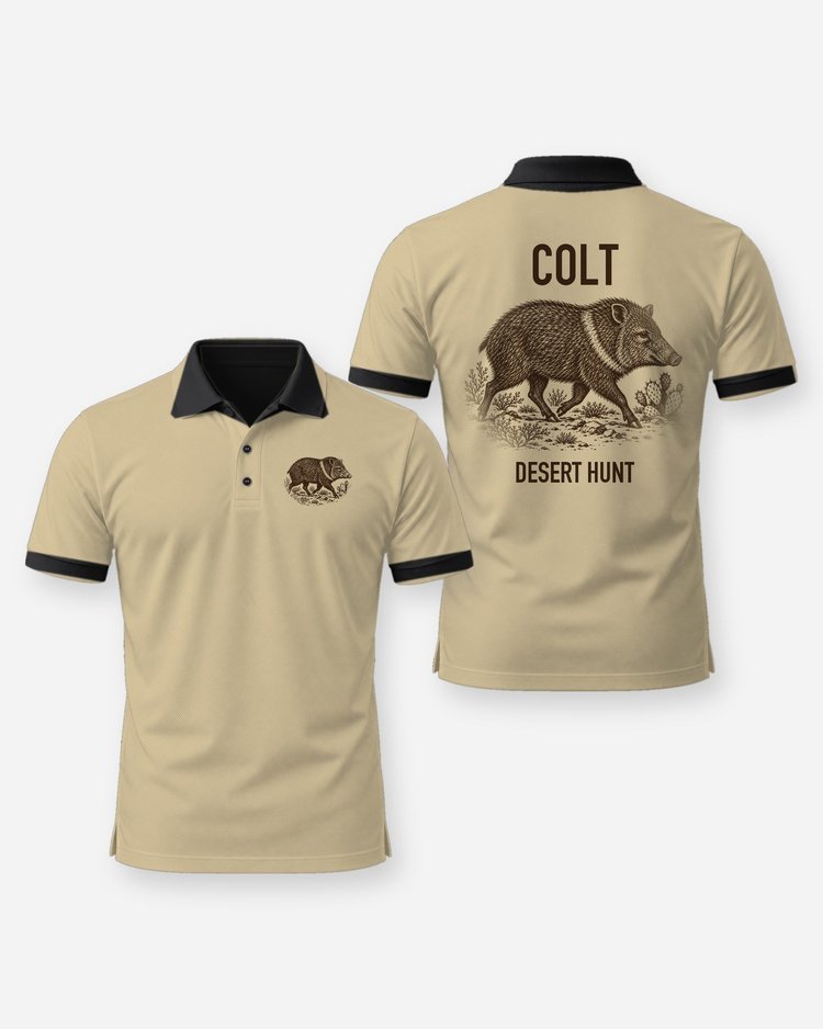 Custom Name Javelina Desert Hunt Shirt - Polo