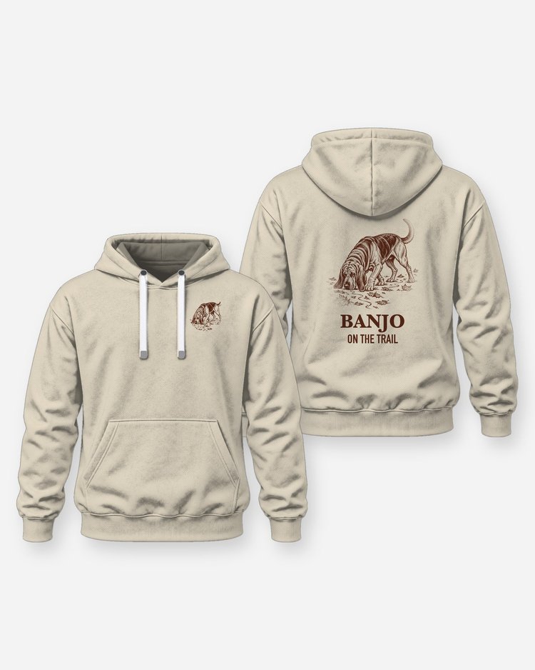 Custom Dog Name Bloodhound On The Trail Shirt - Hoodie