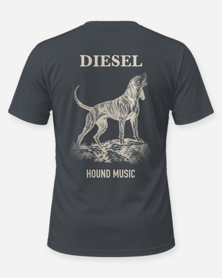 Custom Dog Name Plott Hound Music Shirt - back
