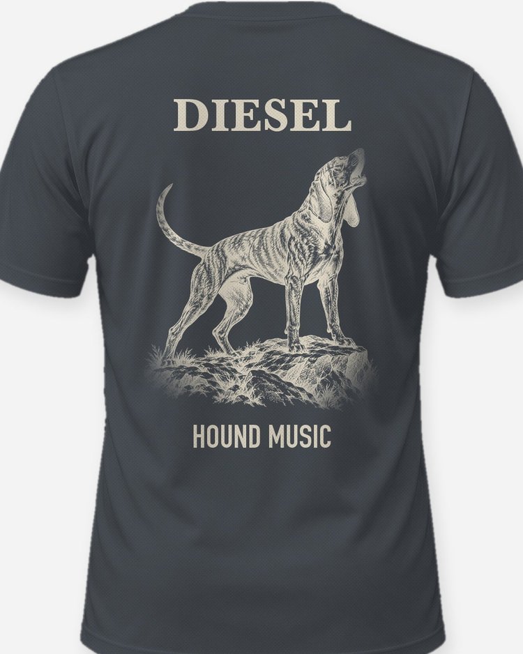 Custom Dog Name Plott Hound Music Shirt - print close-up