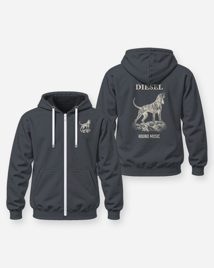Custom Dog Name Plott Hound Music Shirt - Zip Hoodie