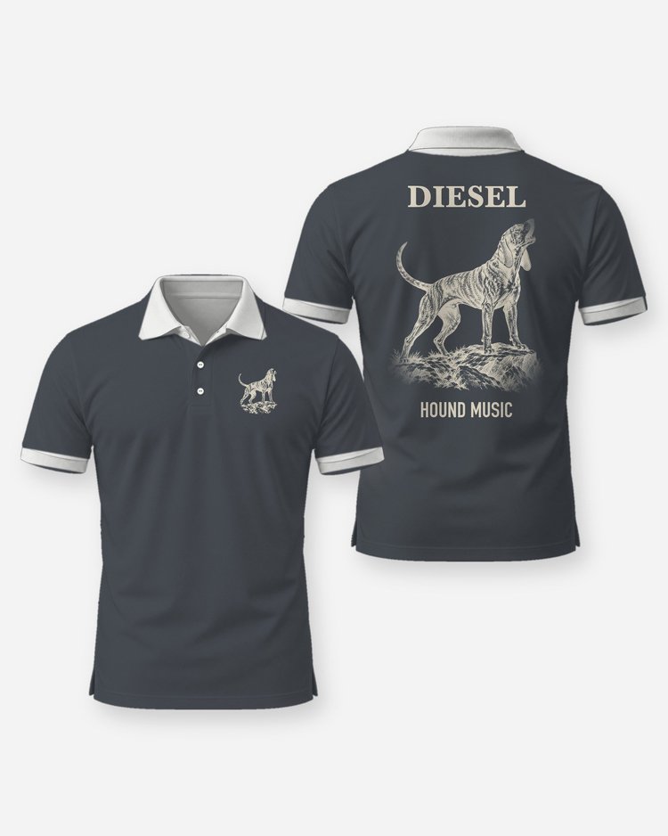 Custom Dog Name Plott Hound Music Shirt - Polo