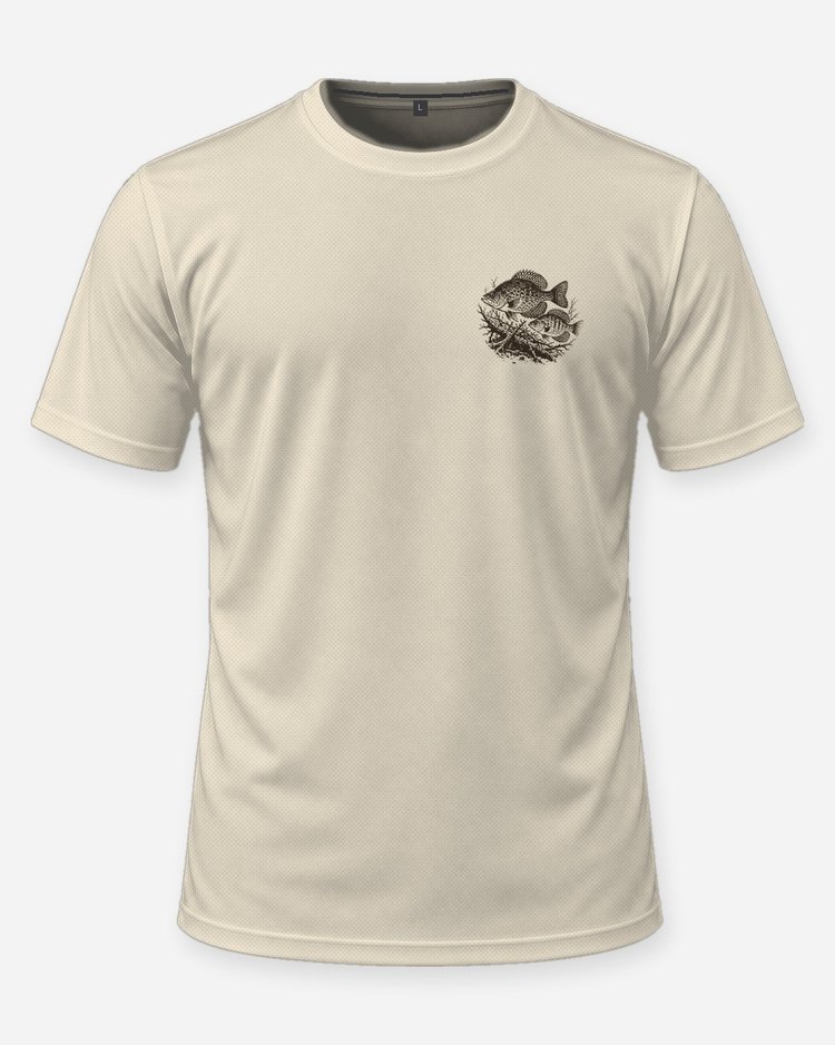 Custom Name Crappie Brush Pile Fishing Shirt - front
