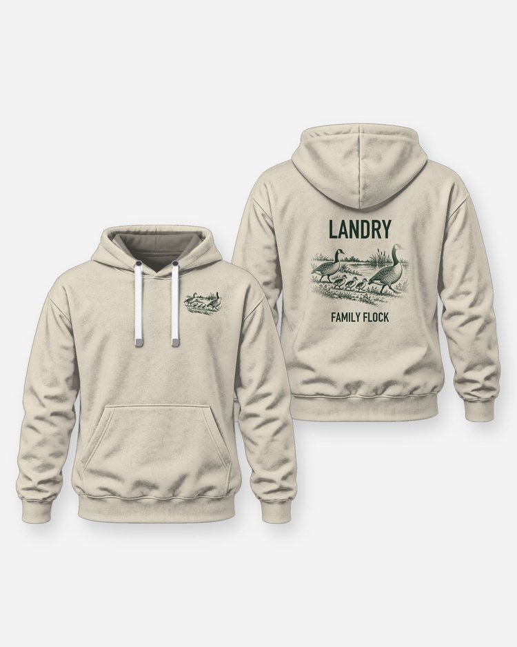 Custom Family Name Canada Goose Family Flock Shirt - Hoodie