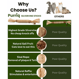 Purriq Natural Silvervine Dental Sticks