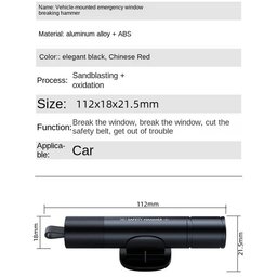Stay Prepared For Every Roadside Emergency With The Reliable GlasiTeki Window Breaker