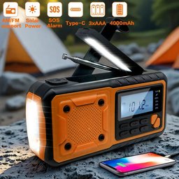 Stay Prepared Anywhere with the SafeNetto Hand Crank Radio