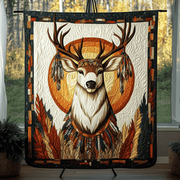 Majestic Stag Quilted Blanket NCU0VH1596