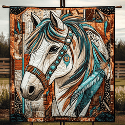 Equine Soul Quilted Blanket NCU0VH1677