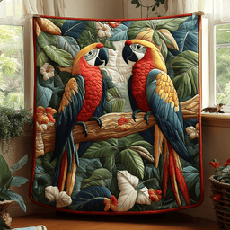Parrot Paradise Quilted Blanket NCU0DV2969